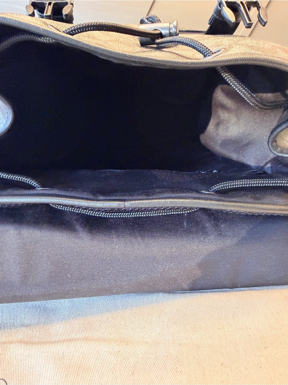 Coach Men's Signature Canvas Backpack in Charcoal and Black - Includes Dust Bag - Picture 9 of 9